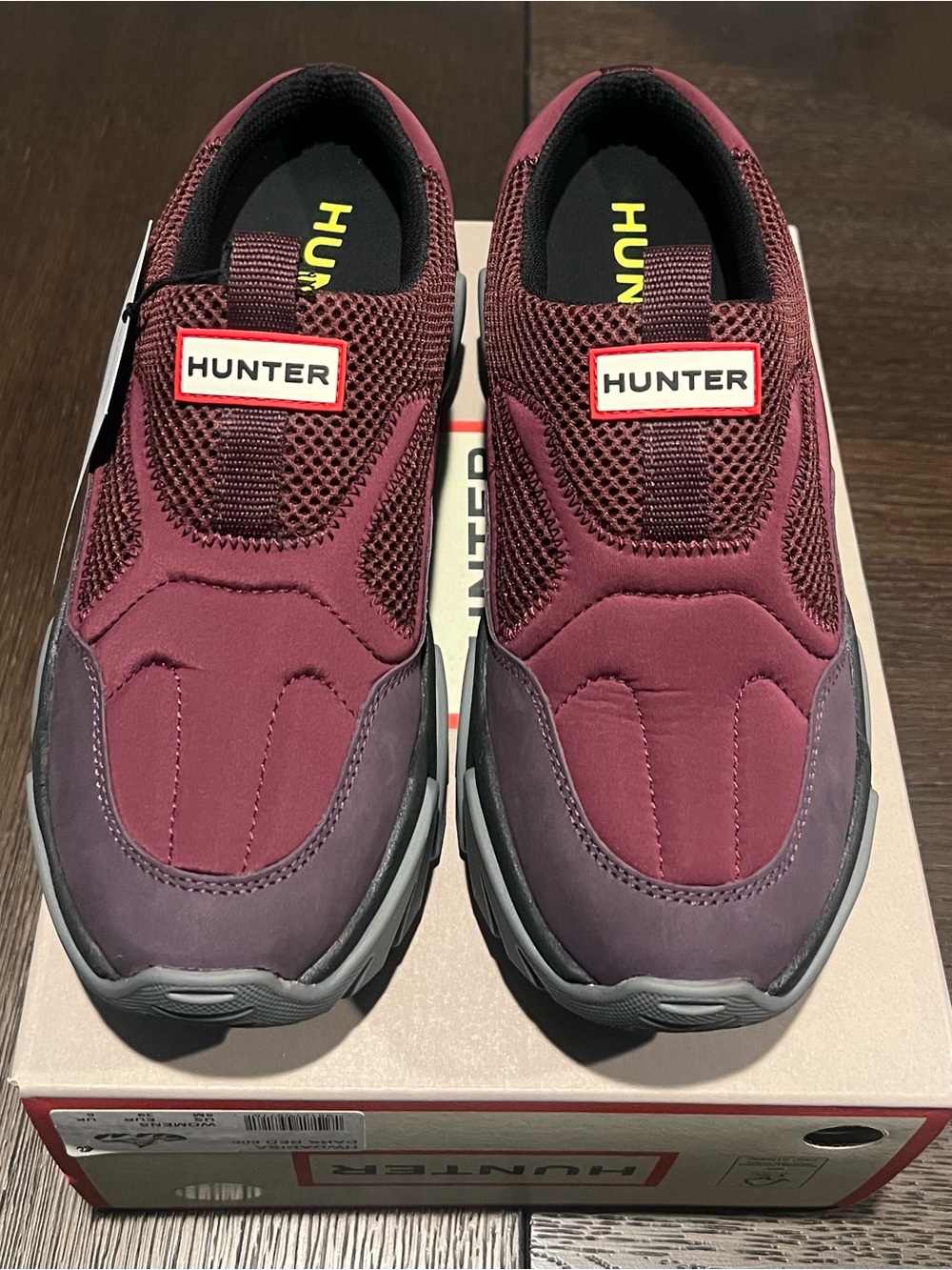 HUNTER Darisa Quilted Mesh Chunky Slip-On Sneakers Size 8 NWT